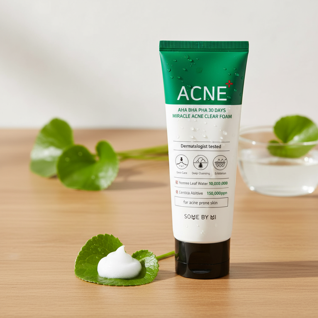 SOME BY MI – AHA-BHA-PHA 30 Days Miracle Acne Clear Foam – Čisticí pěna s AHA, BHA a PHA kyselinami 100 ml