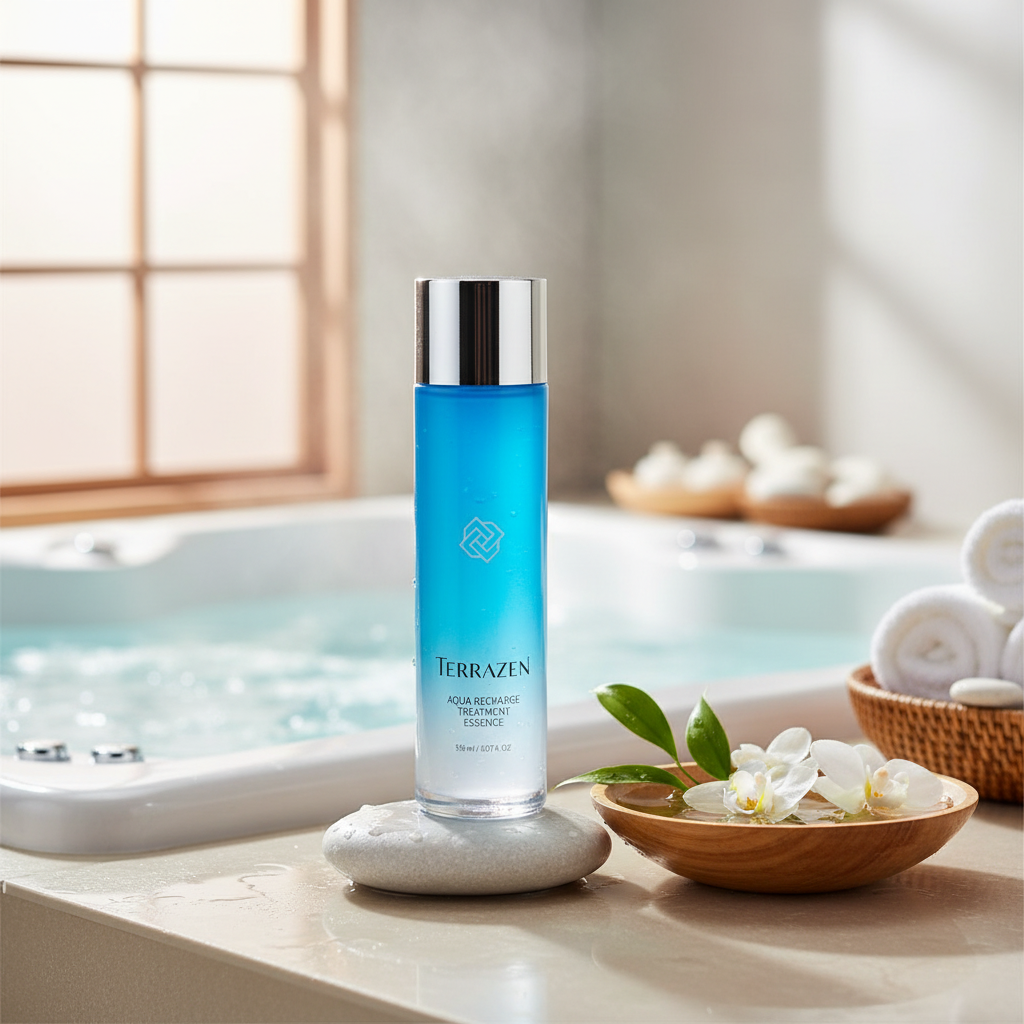 TERRAZEN - AQUA RECHARGE VOLUME ESSENCE HYDROBOOSTER TONER - Hydratační pleťový toner s esencí pro okamžitou hydrataci a posílení pleti 150 ml