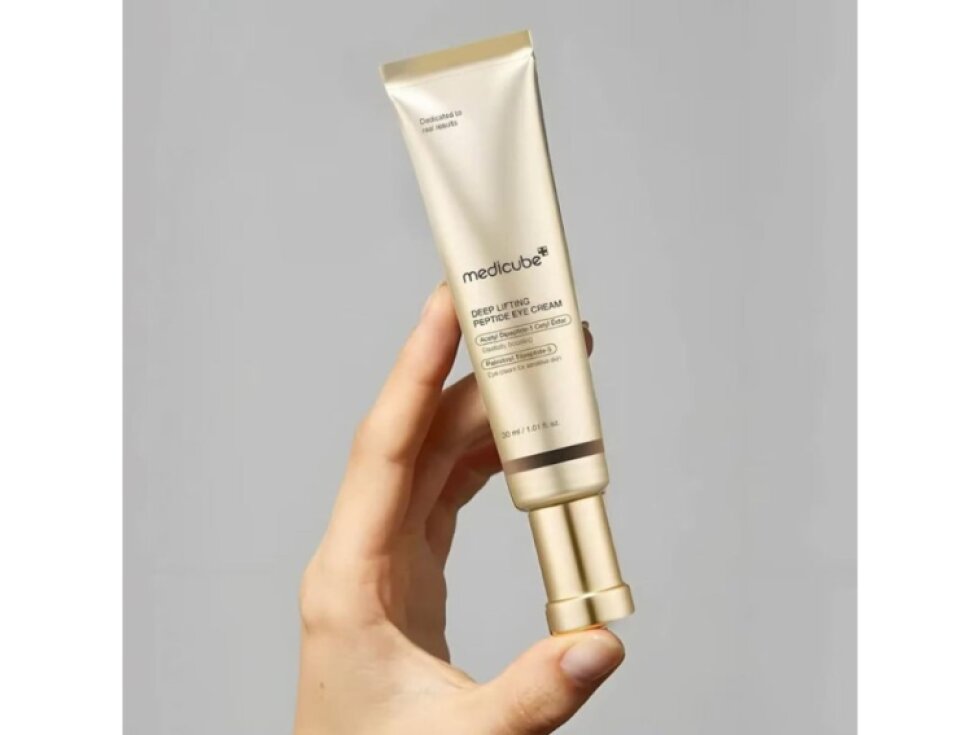 MEDICUBE - DEEP LIFTING PEPTIDE EYECREAM - Oční krém s peptidovým komplexem proti vráskám a kruhům pod očima 30 ml