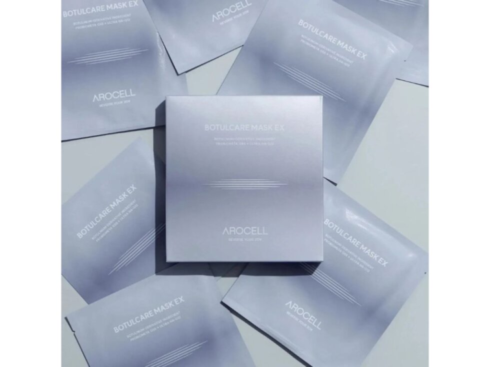 AROCELL - BOTULCARE MASK EX - Luxusní hydrogelová maska s peptidy, PDRN, kolagenem a vícestupňovou kyselinou hyaluronovou 42 g