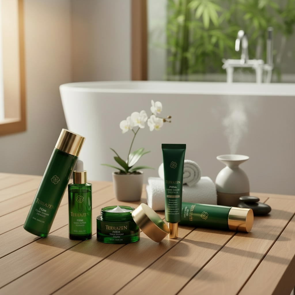 Terrazen - PDRN Total Renew - Luxusní regenerační anti-age sada s PDRN, ceramidy a komplexem kyseliny hyaluronové 4 produkty