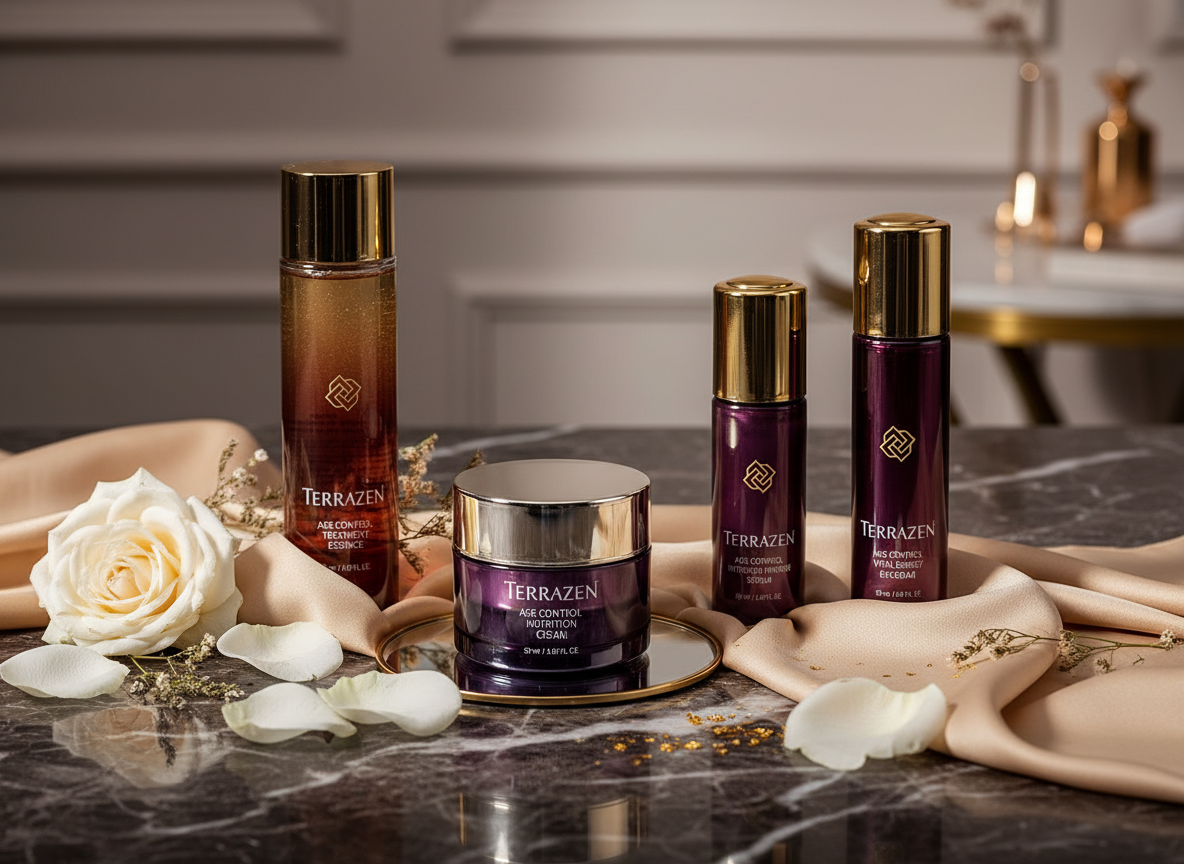 TERRAZEN - AGE CONTROL SET - Kompletní luxusní péče pro zralou a unavenou pleť 4 produkty