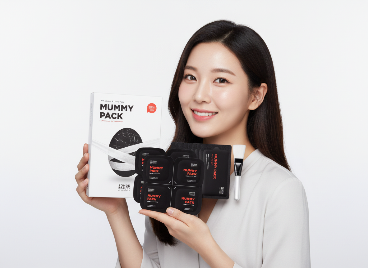 SKIN1004 - ZOMBIE BEAUTY MUMMY PACK & ACTIVATOR KIT - Zpevňující liftingová maska s aktivátorem 8 ks