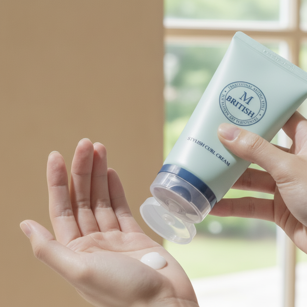 BRITISH M - STYLING CURL CREAM - Hydratační stylingový krém pro definované a pružné kudrny 150 g