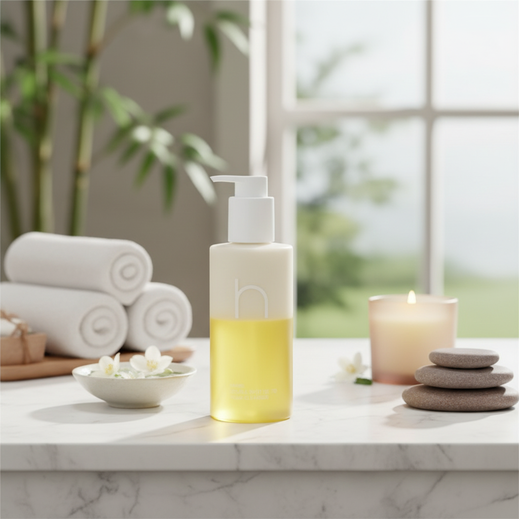 HAMÉL - DOUBLE SHOT OIL TO FOAM CLEANSER - Luxusní odličovací olej bez parfemace 200 ml