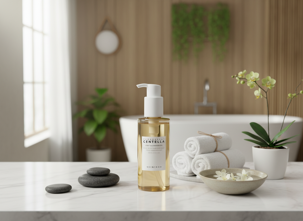 SKIN1004 - MADAGASCAR CENTELLA LIGHT CLEANSING OIL - Lehký odličovací olej s Centella Asiatica pro šetrné, ale důkladné čištění pleti 200 ml