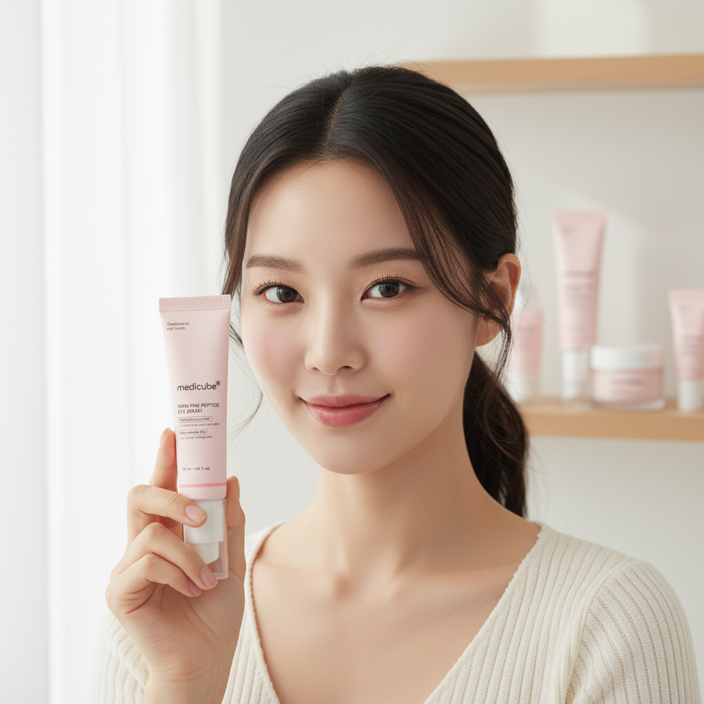 Medicube - PDRN Pink Peptide Eye Cream - Regenerační oční krém s PDRN a peptidy 30 ml