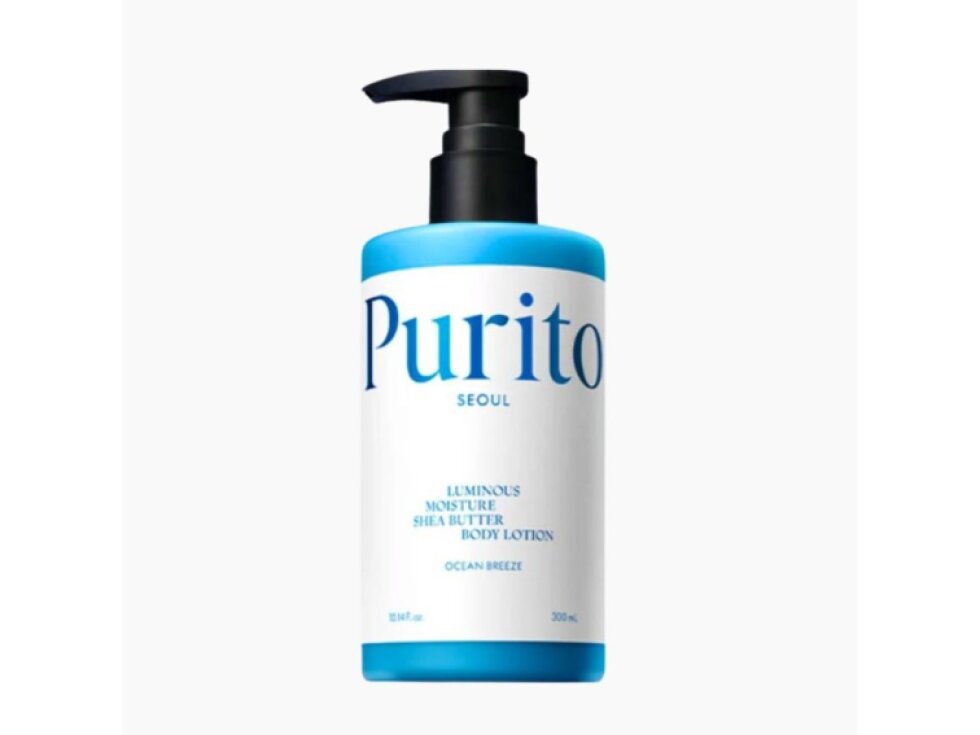 PURITO SEOUL - LUMINOUS MOISTURE SHEA BUTTER BODY LOTION OCEAN BREEZE- Tělové mléko s bambuckým máslem a vůní moře 300 ml