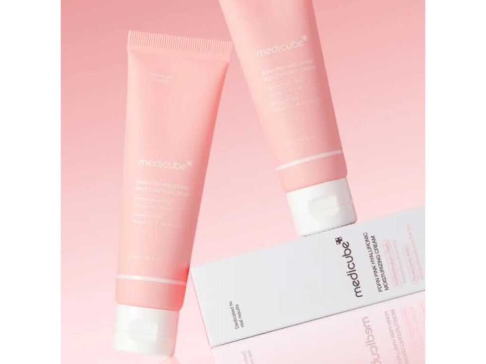 MEDICUBE - PDRN PINK HYALURONIC MOISTURIZING CREAM - Intenzivní hydratační krém s PDRN a 10 typy kyseliny hyaluronové 50 ml