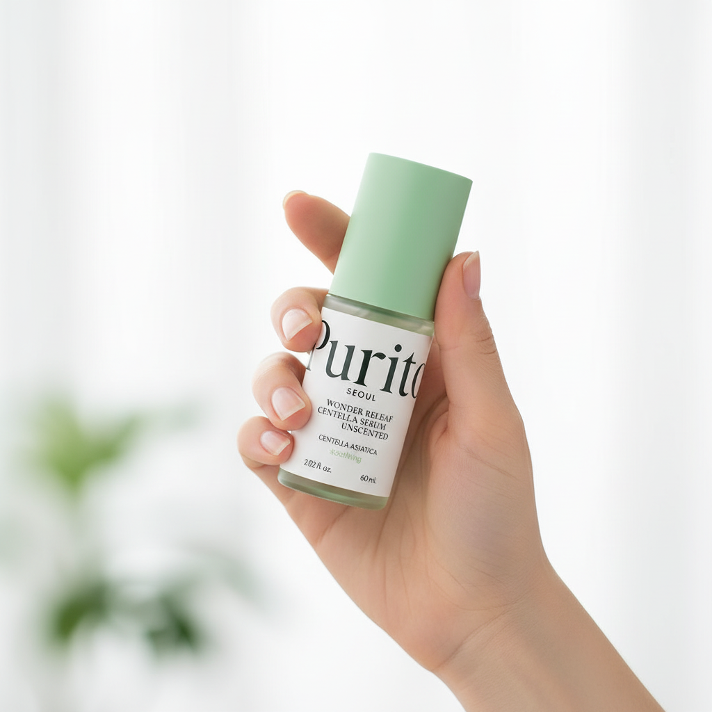PURITO SEOUL - WONDER RELEAF CENTELLA SERUM UNSCENTED - Zklidňující pleťové sérum s Centella Asiatica a peptidy bez parfemace 60 ml