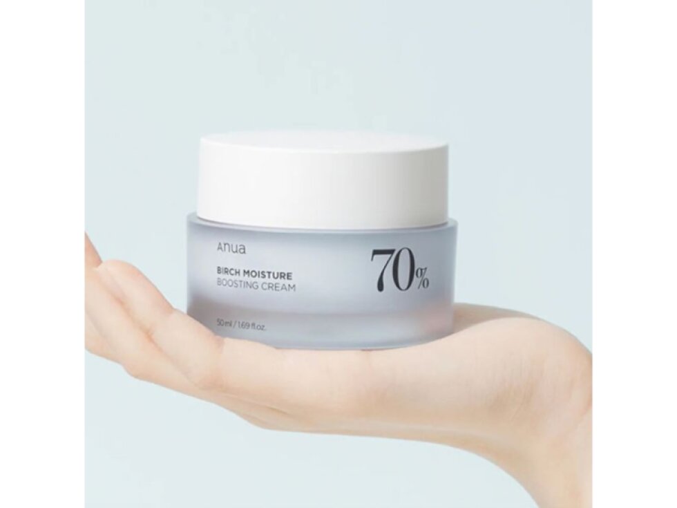 ANUA - BIRCH MOISTURE BOOSTING CREAM - Intenzivně hydratační krém s březovou mízou a skvalanem 50 ml