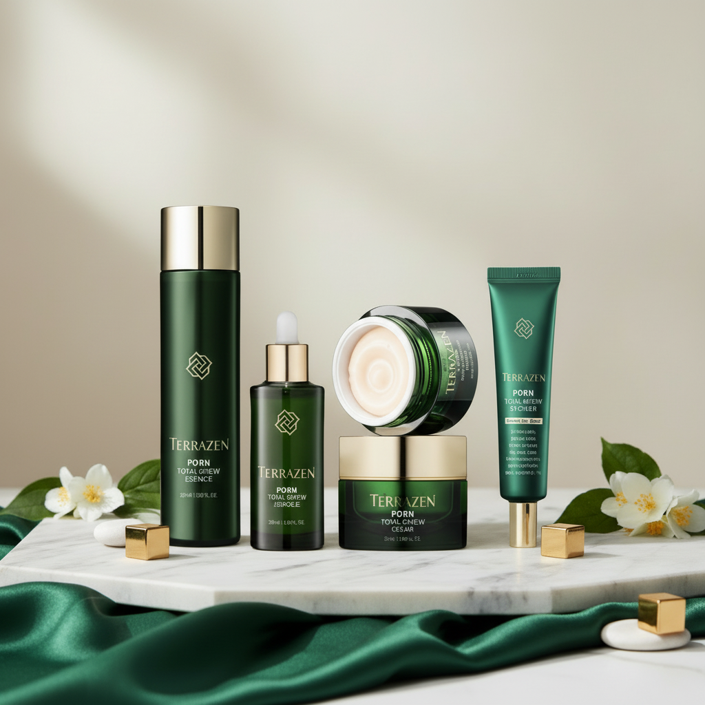 Terrazen - PDRN Total Renew - Luxusní regenerační anti-age sada s PDRN, ceramidy a komplexem kyseliny hyaluronové 4 produkty