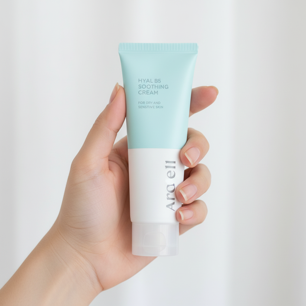 AROCELL - HYAL B5 SOOTHING CREAM - Uklidňující hydratační krém s panthenolem a 8 typy kyseliny hyaluronové 80 g