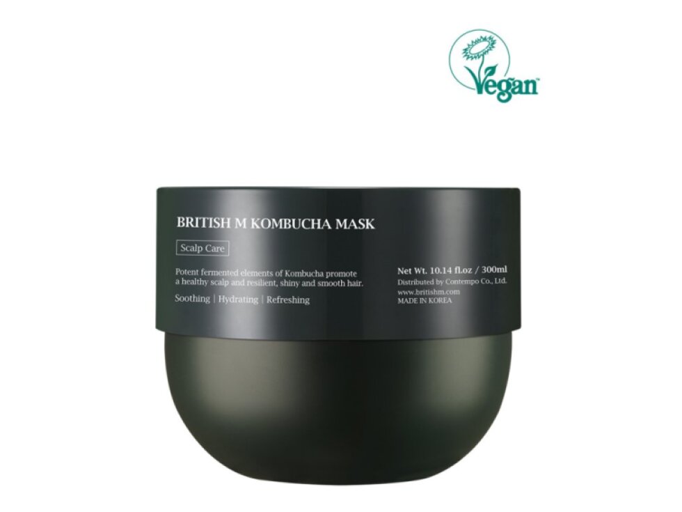 BRITISH M - KOMPLETNÍ VLASOVÝ RITUÁL - Kombucha šampon, kombucha kondicionér a anato oil 3 produkty