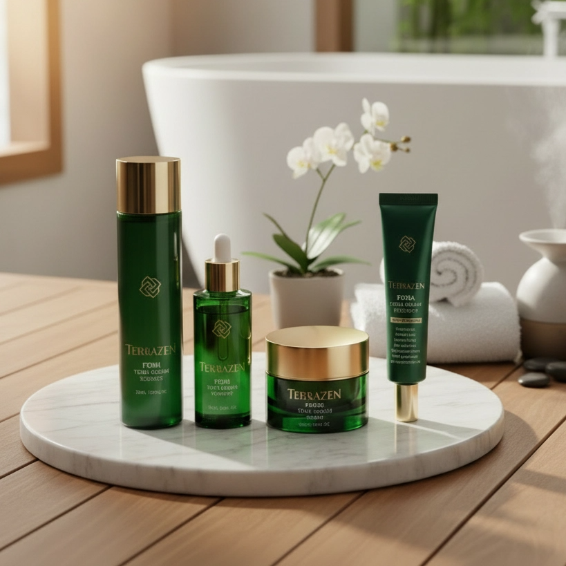 Terrazen - PDRN Total Renew - Luxusní regenerační anti-age sada s PDRN, ceramidy a komplexem kyseliny hyaluronové 4 produkty