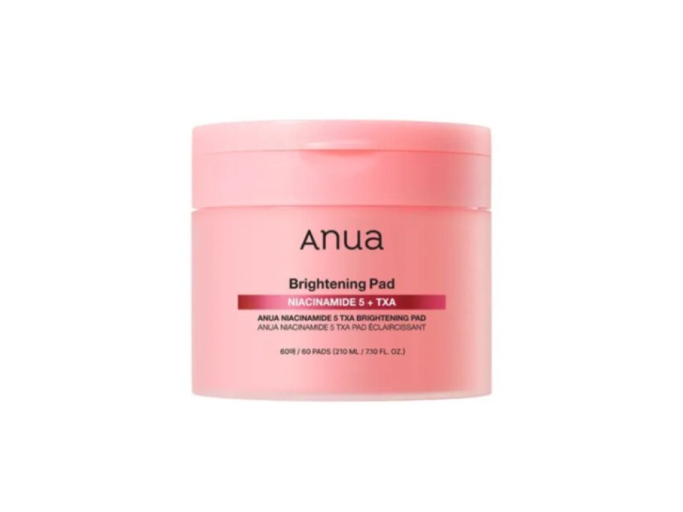 ANUA - NIACINAMIDE 5 TXA BRIGHTENING PAD - Rozjasňující pleťové tamponky s niacinamidem a TXA 60 ks