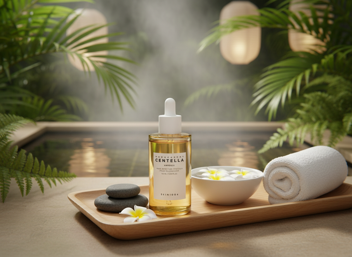 SKIN1004 - MADAGASCAR CENTELLA AMPOULE - Minimalistická zklidňující ampule s vysokým obsahem Centella Asiatica 100 ml