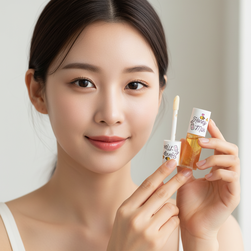 Apieu - Honey & Milk Lip Oil - Vyživující olej na rty s medem a mlékem 5 g