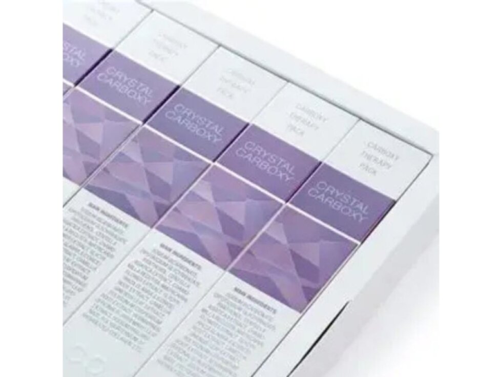 KORU PHARMA - CRYSTAL CARBOXY THERAPY PACK - Neinvazivní CO₂ karboxyterapie pro detox, zpevnění a okamžité rozjasnění pleti - 5 aplikací