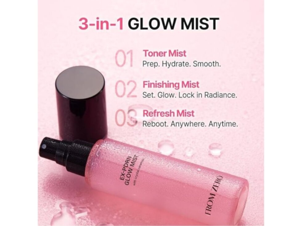 FROM ZERO - EX-PDRN GLOW MIST - Regenerační a rozjasňující pleťová mlha s EX-PDRN a ženšenem 100 ml
