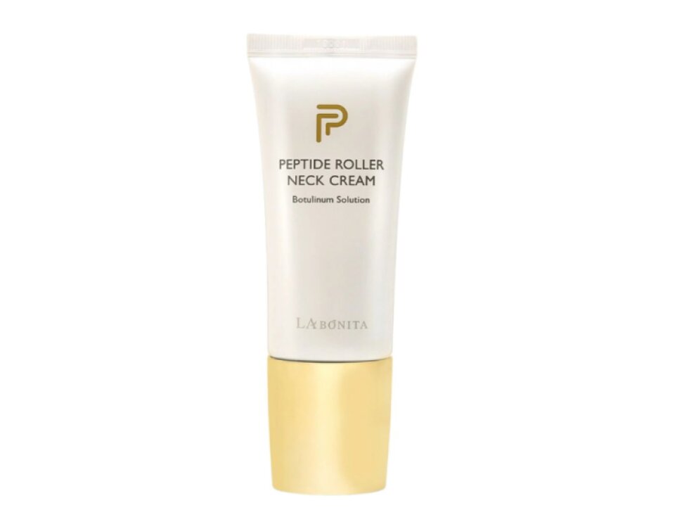 LA BONITA - PEPTIDE ROLLER NECK CREAM BOTULINUM SOLUTION - Luxusní krém na krk a dekolt s botulinovým peptidovým komplexem a masážním rollerem 50 ml