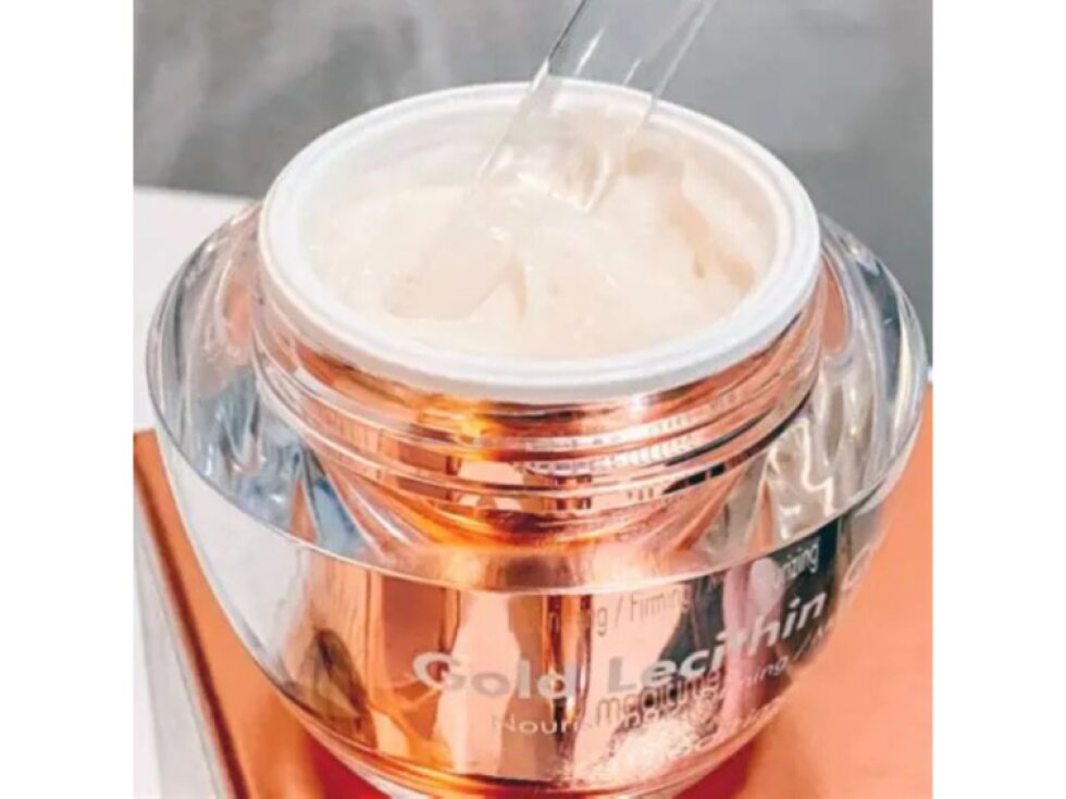 MEDITIME - GOLD LECITIN CREAM - Luxusní výživný a zpevňující pleťový krém se zlatem a lecithinem 50 ml