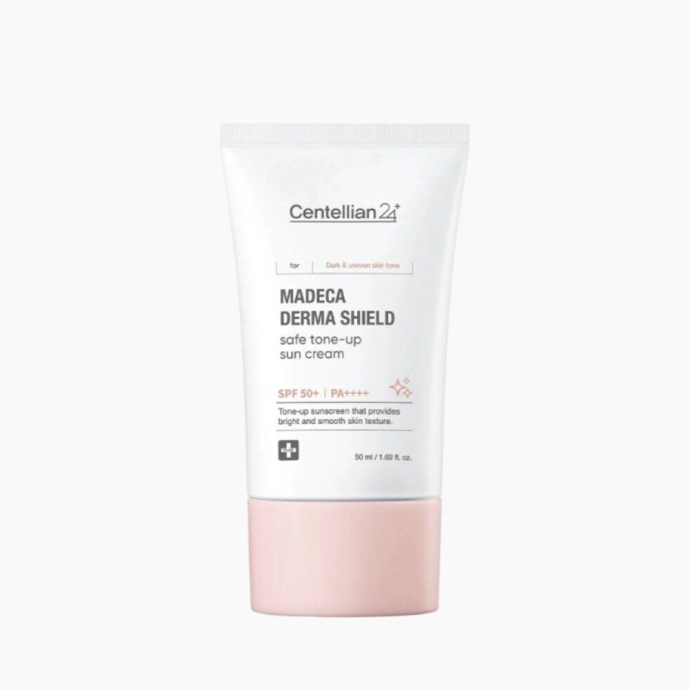 Centellian24 - Madeca Derma Shield Safe Tone-Up Sun Cream SPF50+ PA++++ - Rozjasňující tónující opalovací krém 50 ml