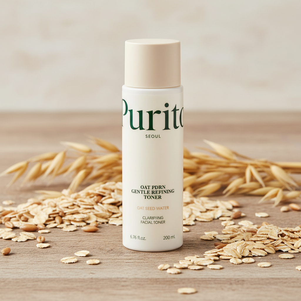 PURITO SEOUL - OAT PDRN GENTLE REFINING TONER - Jemný ovesný zklidňující toner s PDRN (200 ml) 200 ml