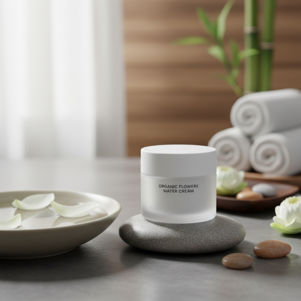 Whamisa - Organic Flowers Water Cream - Bio hydratační krém s kolagenem 50 ml