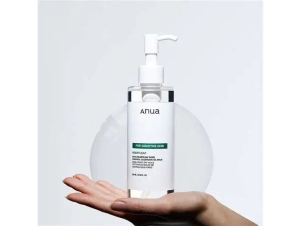 ANUA - HEARTLEAF PORE CONTROL CLEANSING OIL MILD - Jemný čisticí olej s houttuynií srdčitou pro citlivou pleť 200 ml