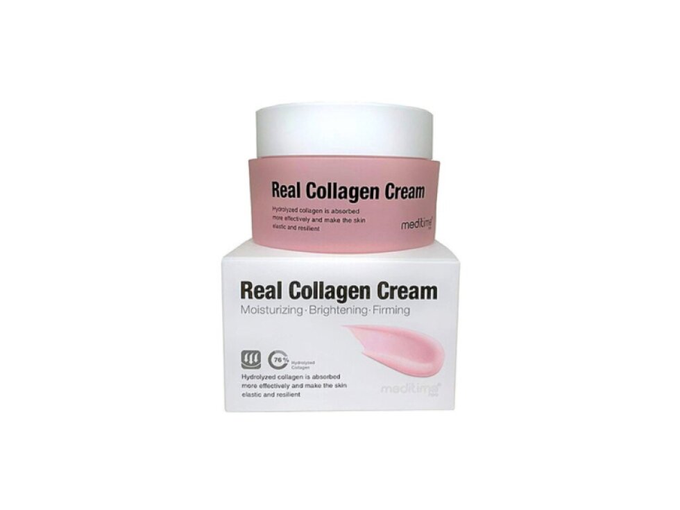 MEDITIME - REAL COLLAGEN CREAM - Hydratační, rozjasňující a zpevňující pleťový krém s hydrolyzovaným kolagenem 50 ml