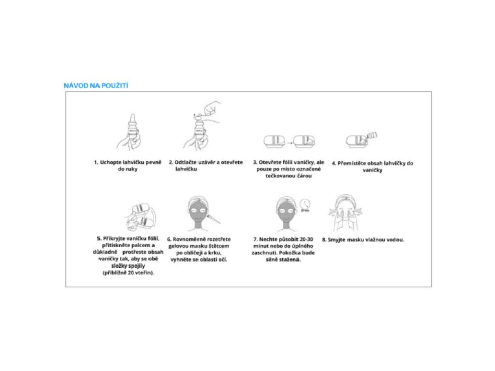 PEPPLUS+ - LIFTING UP PACK MASK - Liftingová maska s peptidy, aminokyselinami a fermenty2 měsíční kůra 8 ks