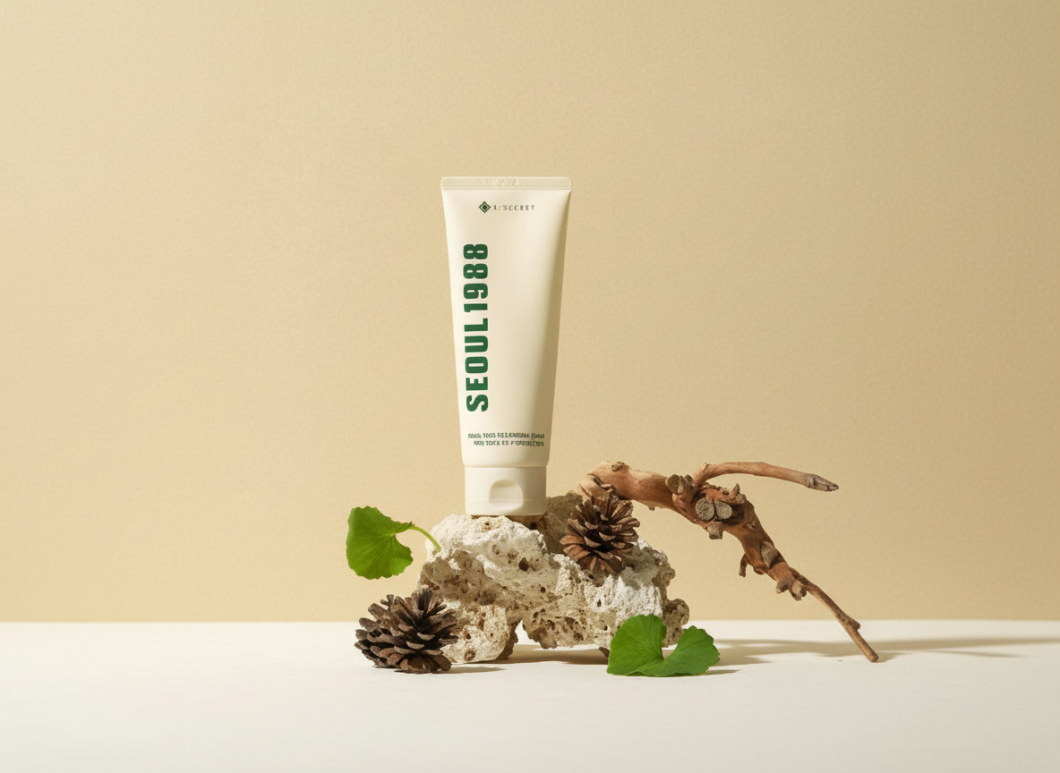 K-SECRET - SEOUL1988 CLEANSING FOAM PINE CICA 1% + PROBIOTIC - Zklidňující čisticí pěna s borovicí, CICA komplexem a probiotiky 150 g