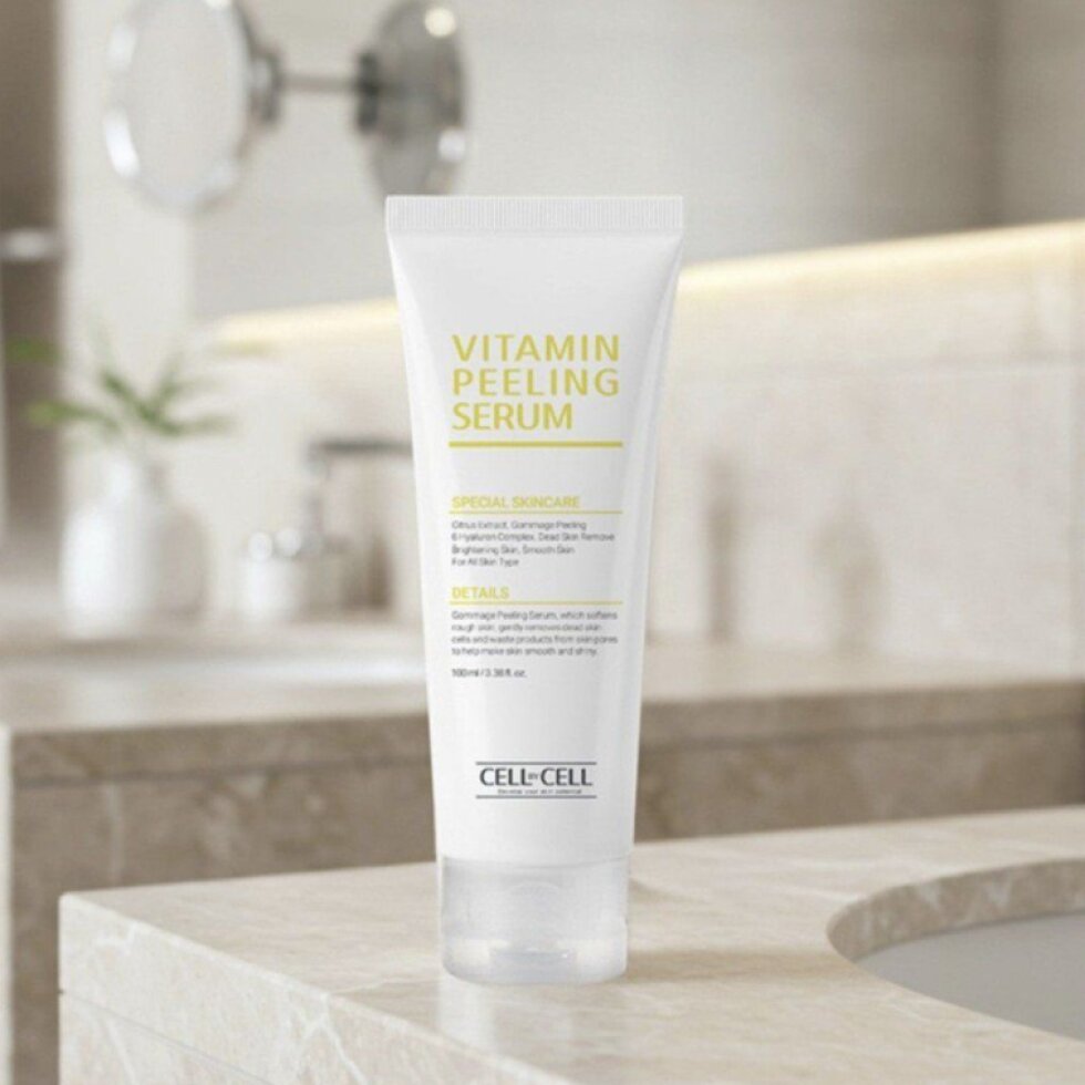 Cell By Cell - Vitamin Peeling Serum - Jemné peelingové sérum s vitamínem C a yuzu pro rozjasnění a vyhlazení pleti 100 ml