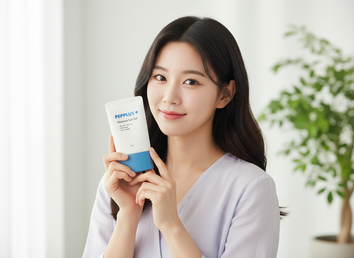 PEPPLUS+ - MOISTURE SUN GEL - Ultra lehký hydratační anti-age SPF krém 50+ PA++++ 50 ml