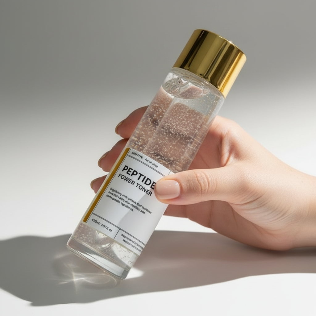 B.O.M. - PEPTIDE POWER TONER - Protivráskový toner s peptidy a 24k zlatem 150 ml