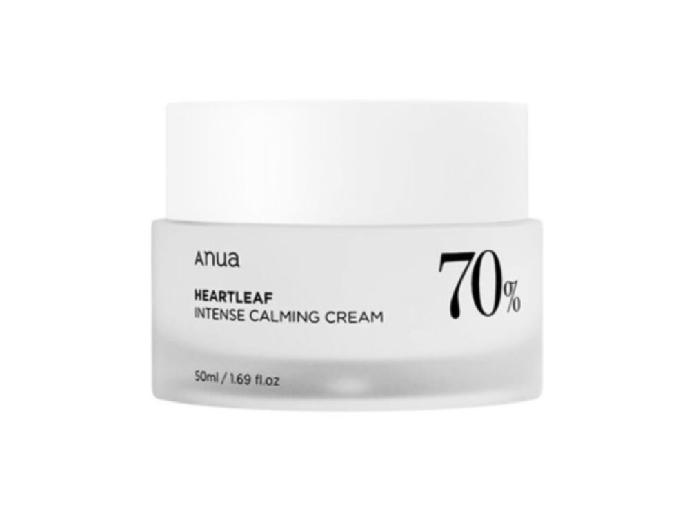 ANUA - HEARTLEAF 70% INTENSE CALMING CREAM - Intenzivně zklidňující pleťový krém s 70% extraktem z houttuynie srdčité 50 ml
