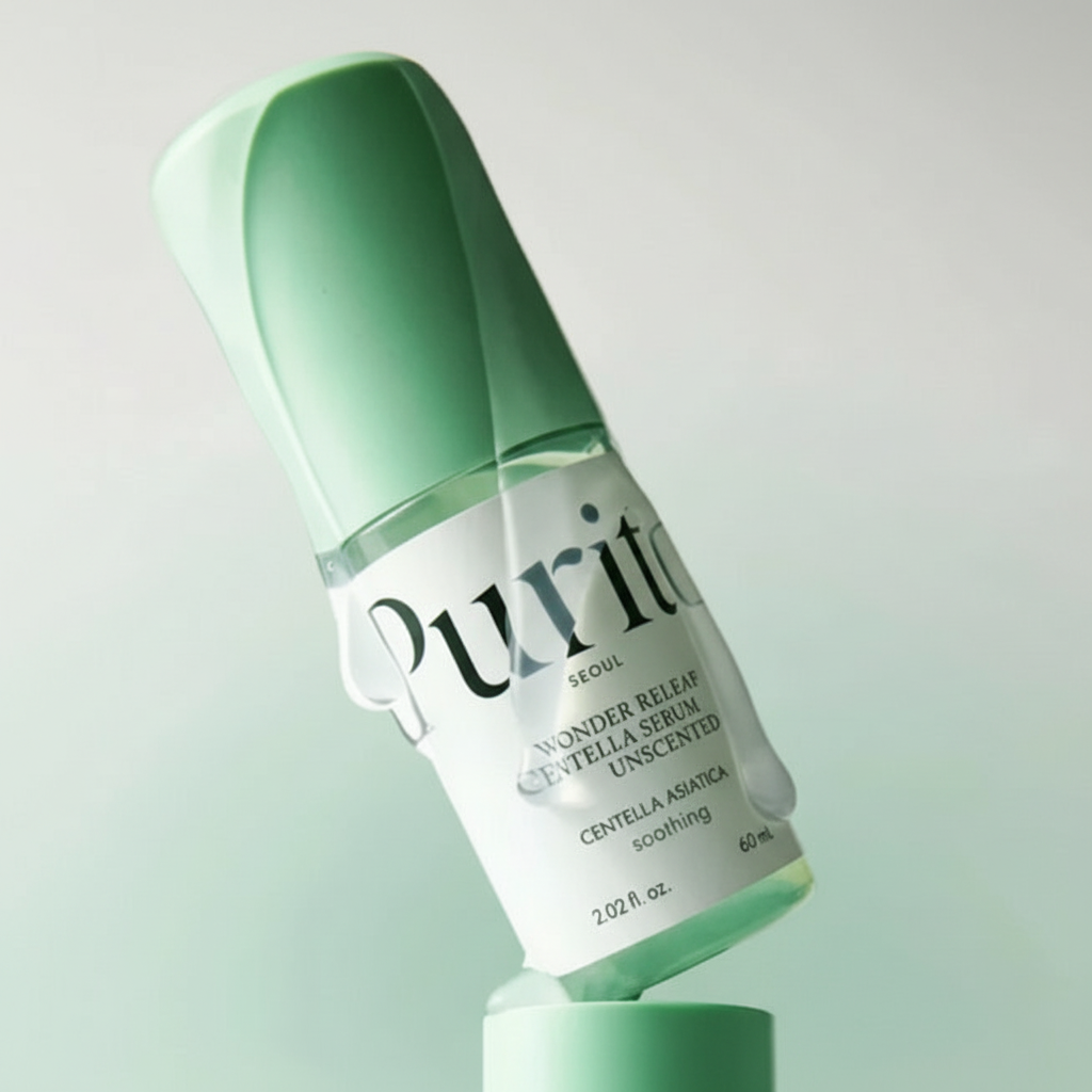 PURITO SEOUL - WONDER RELEAF CENTELLA SERUM UNSCENTED - Zklidňující pleťové sérum s Centella Asiatica a peptidy bez parfemace 60 ml
