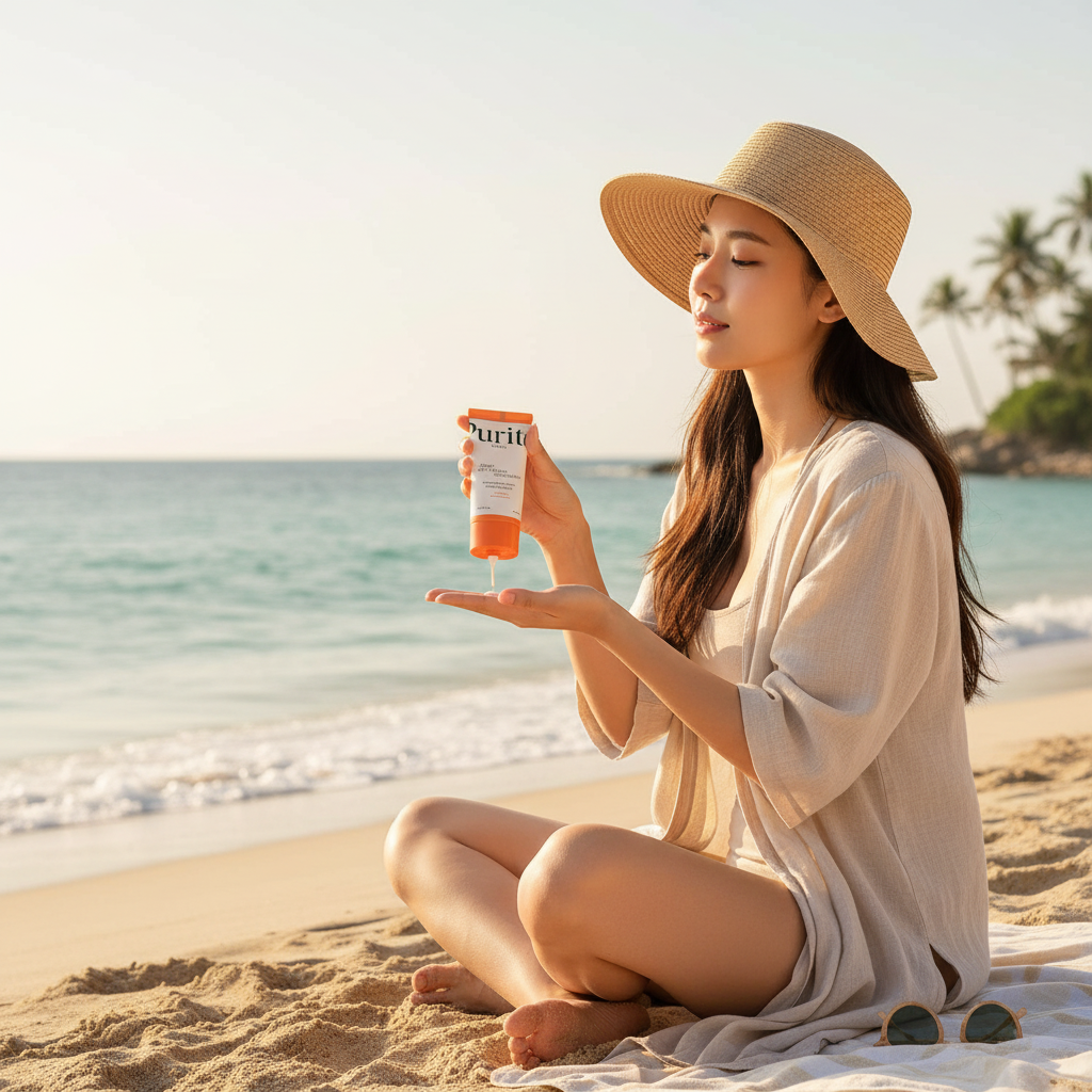 PURITO SEOUL - DAILY SOFT TOUCH SUNSCREEN SPF50+ PA++++ - Lehký a zklidňující opalovací krém s ceramidy a centellou 60 ml