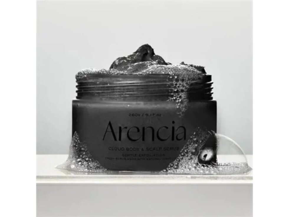 ARENCIA - FRESH CLOUD SCRUB BLACK TEA & YUZU - Jemný tělový a vlasový peeling sčerným čajem a yuzu 260 g