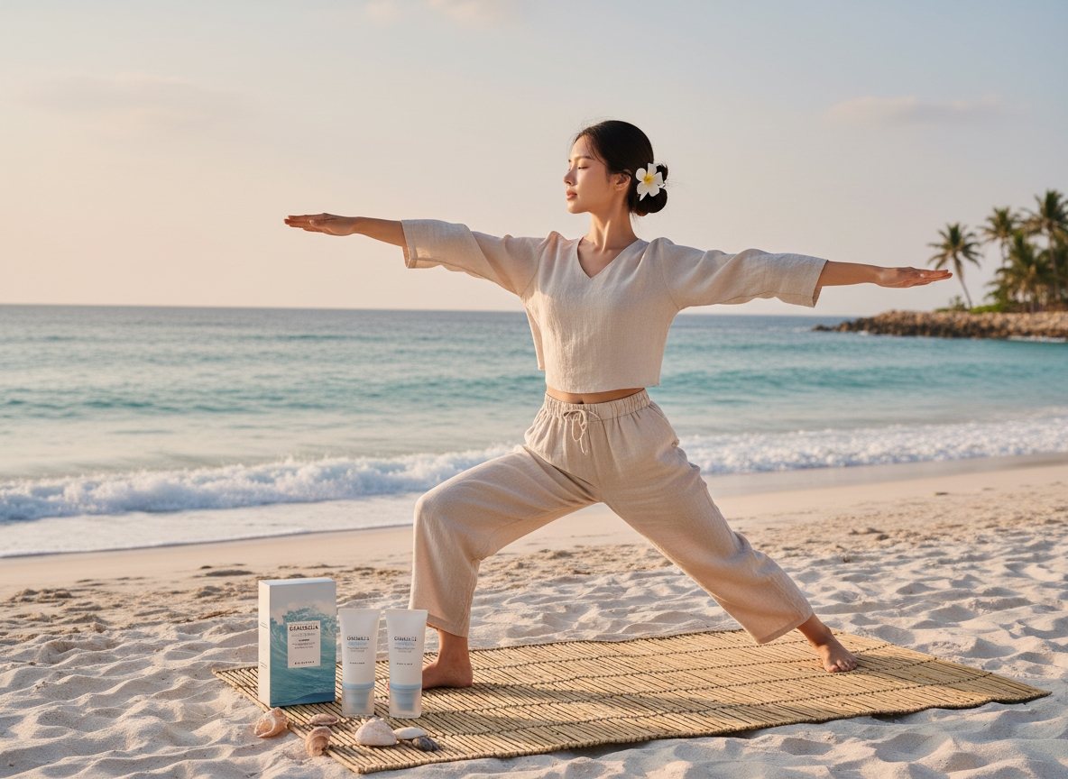 SKIN1004 - MADAGASCAR CENTELLA HYALU CICA WATER FIT SUN SERUM TWIN PACK - Ultralehké hydratační opalovací sérum pro každodenní ochranu pleti SPF 50+ PA++++ dvojbalení 2 x 50 ml