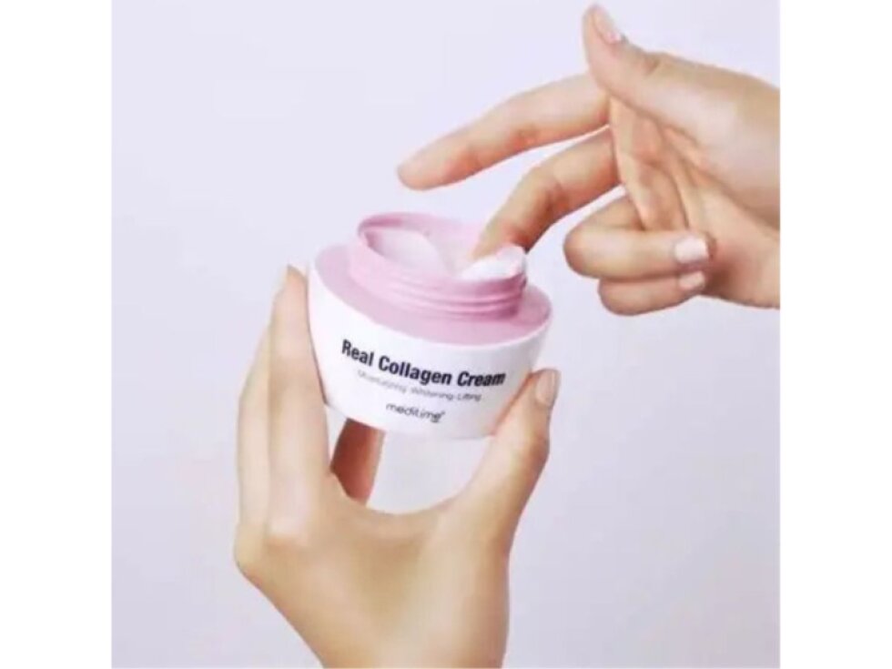 MEDITIME - REAL COLLAGEN CREAM - Hydratační, rozjasňující a zpevňující pleťový krém s hydrolyzovaným kolagenem 50 ml