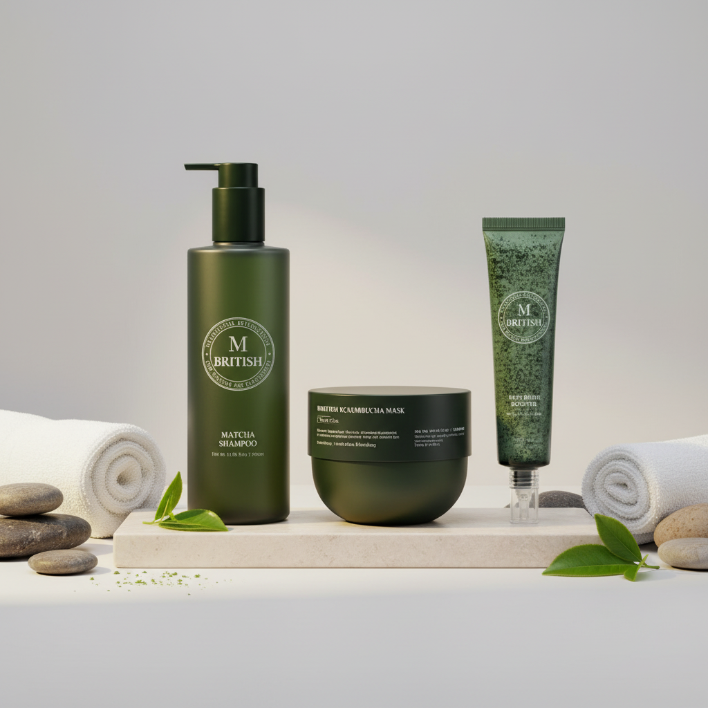 British M - Růst vlasů a posílení kořínků - Luxusní korejský vlasový rutuál pro růst vlasů 3 produkty