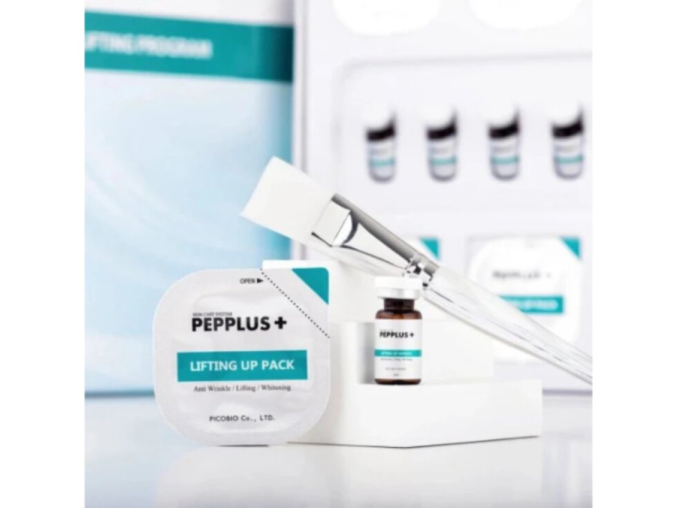 PEPPLUS+ - LIFTING UP PACK MASK - Liftingová maska s peptidy, aminokyselinami a fermenty2 měsíční kůra 8 ks