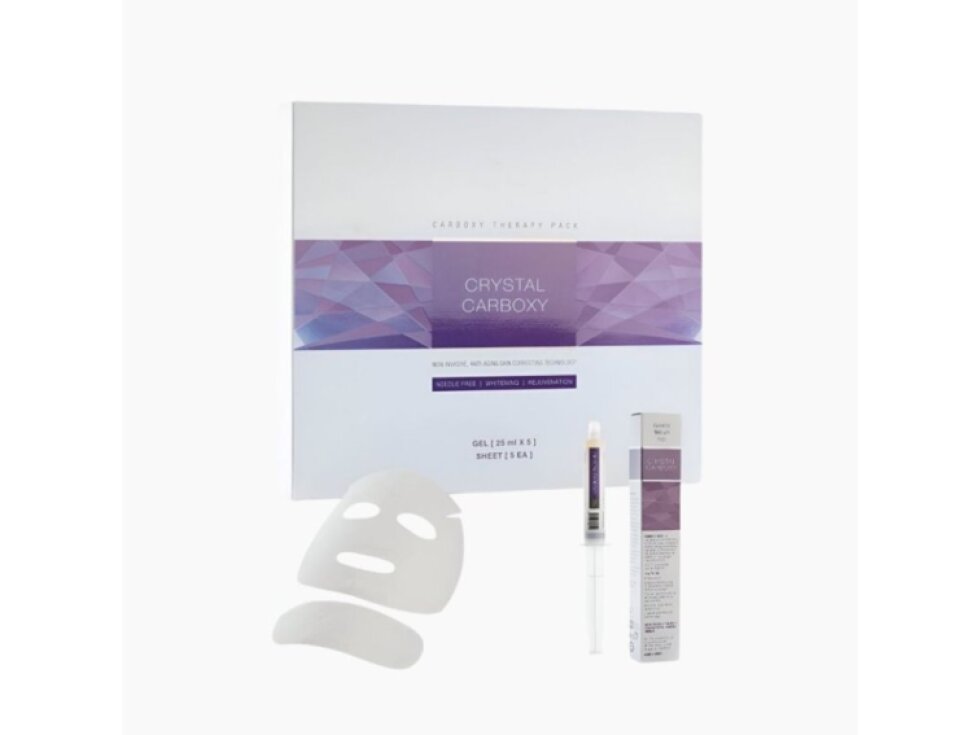 KORU PHARMA - CRYSTAL CARBOXY THERAPY PACK - Neinvazivní CO₂ karboxyterapie pro detox, zpevnění a okamžité rozjasnění pleti - 5 aplikací