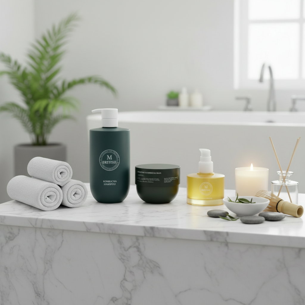 BRITISH M - ZÁKLADNÍ VLASOVÝ RITUÁL - Kombucha šampon, kombucha kondicionér a anato oil 3 produkty