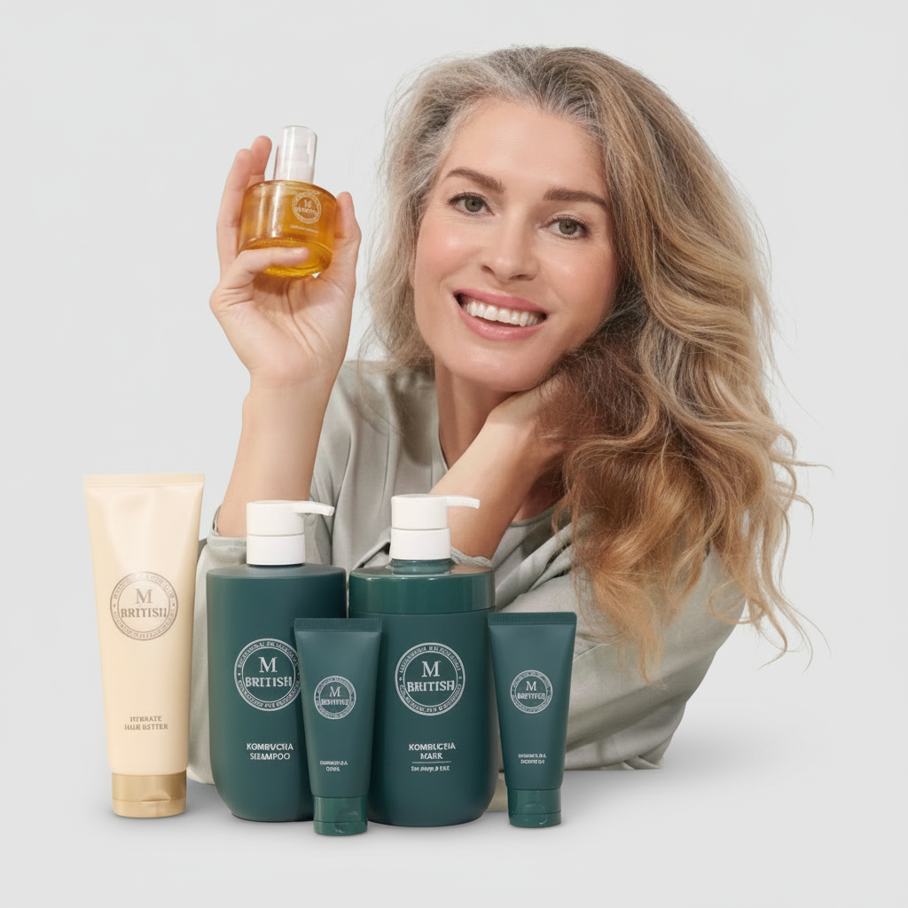 British M - Hydratace a lesk vlasů – Luxusní korejský rituál pro suché vlasy 3 produkty