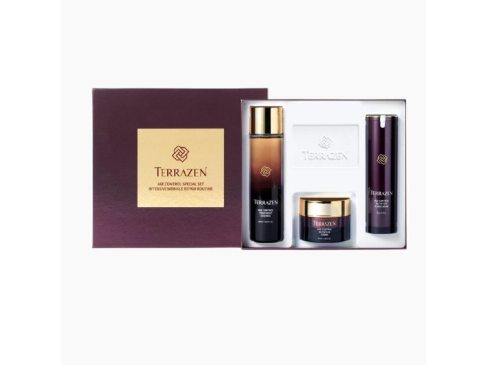 TERRAZEN - AGE CONTROL SPECIAL SET - Dárkové balení luxusní péče pro zralou a unavenou pleť 3 produkty