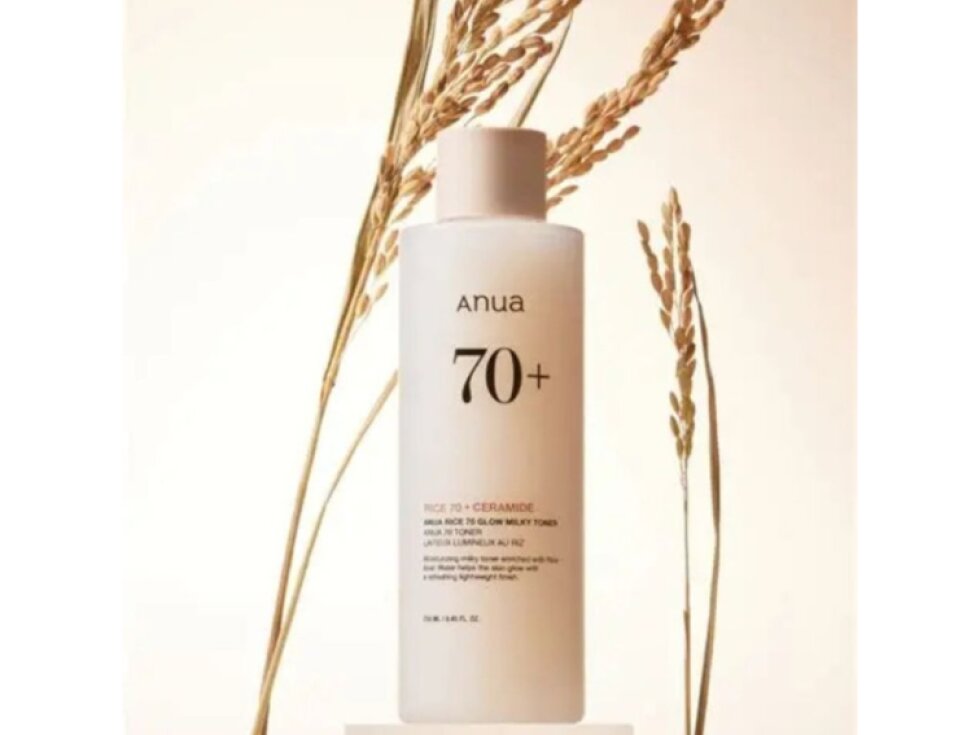 ANUA - RICE 70 GLOW MILKY TONER - Rozjasňující pleťový toner s rýžovým extraktem 250 ml