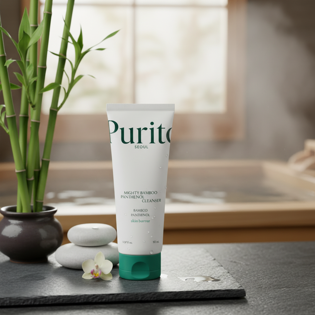 PURITO SEOUL - MIGHTY BAMBOO PANTHENOL CLEANSER - Jemný čisticí gel s panthenolem a bambusem 150 ml